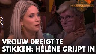 Vrouw in studio dreigt te stikken: Hélène grijpt in | DE ORANJEWINTER