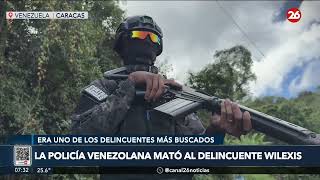 La policía venezolana mató al delincuente Wilexis