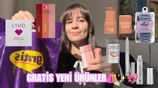 GRATİS ALIŞVERİŞİM😍 | GRATİS EN YENİ ÜRÜNLER🛍️ | LYKD TİMELESS LİP TRİO | BEAULİS FUN STİCK ALLIK✨🍑