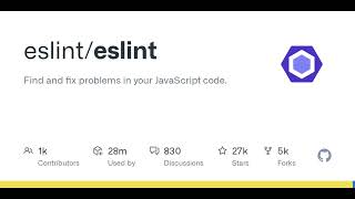 GitHub - eslint/eslint: Find and fix problems in your JavaScript code.