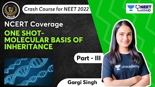 One Shot- Molecular basis of Inheritance | Part III |  NCERT Coverage | NEET 2022 | Gargi Singh