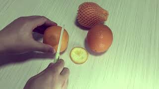 How to cut an orange into slices easily For fruit platter.