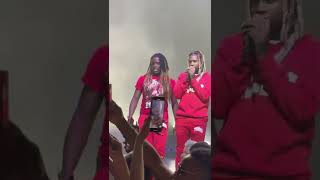 Watch Lil Durk face when security grabbed someone from out of the crowd lol