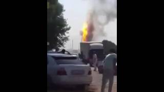 Взрыв на автозапровке города Курган-Тюбе 09.07.2016 ч. 2