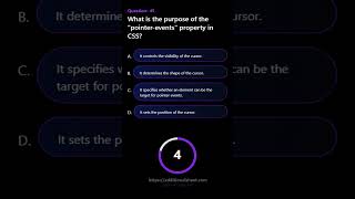 What is the purpose of the pointer events property in CSS