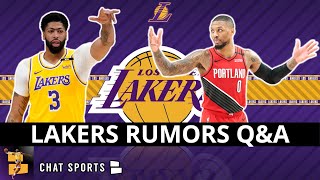 Lakers Trading For Damian Lillard? Lakers Draft Rumors + NBA Free Agency | Los Angeles Lakers Q&A