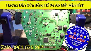 Instructions for repairing Honda electronic clocks with lost or flickering screens