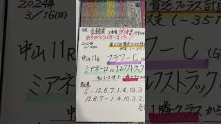 【競馬予想】中山11R フラワーカップ🏇穴狙い❗️金鯱賞的中🎯ありがとう😭❣️