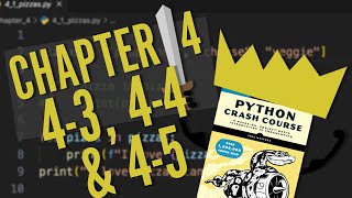 Python Crash Course: Chapter 4 | Try It Yourself 4-3, 4-4 & 4-5 | Beginner Walkthrough!