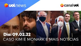 PGR vai investigar falas de Kim e Monark; pesquisa Genial/Quaest, Lula e Alckmin, covid | UOL News