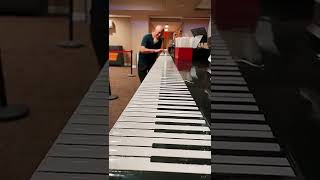 fastest piano player playing the longest piano in the world😲