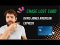 chase lost card | david jones american express | british airways american express