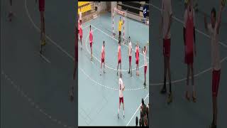 Handball Training - Offensive plans on defense 6:0 part 9