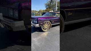 Candy Purple 73 Chevy Vert on Gold 28” Forgiatos