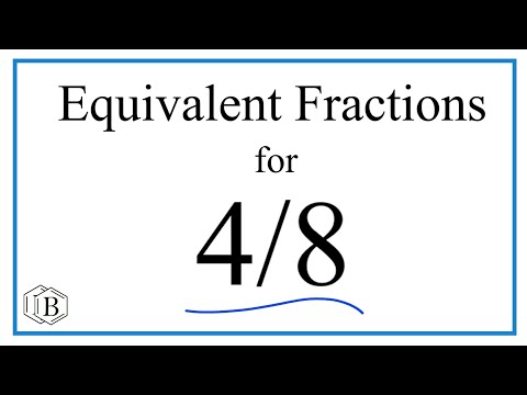 What fraction is 4/8 equivalent to?