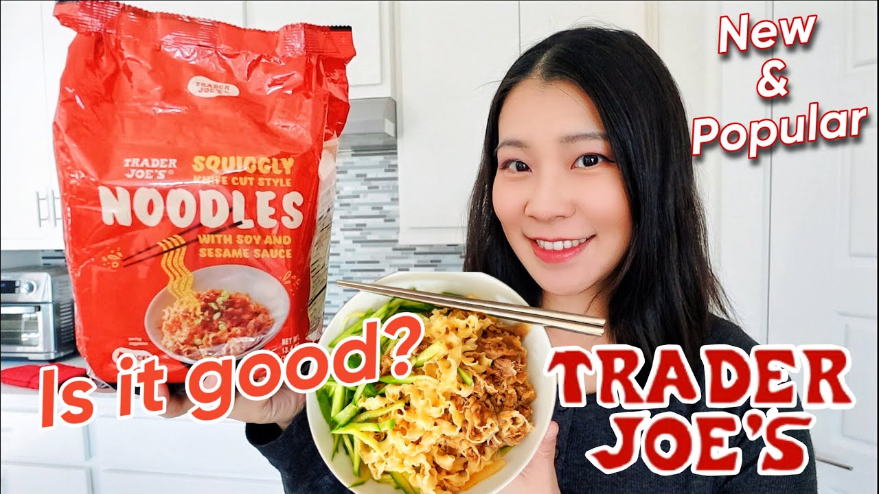 Trader Joe's Squiggly Noodles With Soy And Sesame Sauce Review| Trader ...