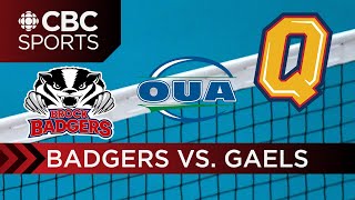 OUA Men's Volleyball: Semifinal # 2 - Brock vs Queen's | CBC Sports