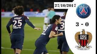 PSG vs Nice 3-0 — Highlights & All Goals — 27/10/2017 HD