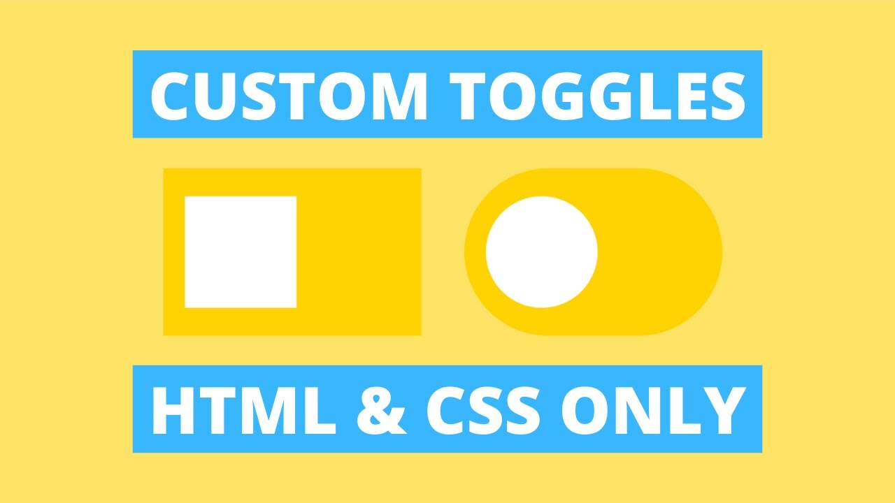 CSS Custom Animated Switch Toggles - YouTube