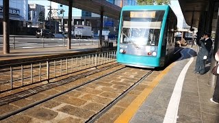 広島電鉄 ２宮島線 （5000系グリーンムーバー運行） 超広角車窓 進行左側 広島駅～広電宮島口