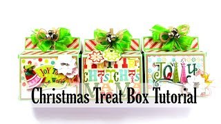 12 Days of Christmas in July 2019 Day 5 Vintage Treat Box Tutorial Polly's Paper Studio Scrap Stash