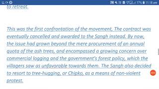 CHIPKO MOVEMENT | WHEN IT STARTED | BACKGROUND | BEGINNING AND ORGANIZATION | PARTICIPANTS