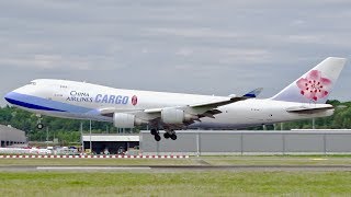 China Airlines Cargo Boeing 747's - Double Landing at Luxembourg Airport