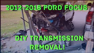 Ford Focus Transmission Removal! DIY At Home! | 2012-2018 DPS6 Powershift