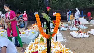 All souls day,// kabar parab //celebration at Kansbahal// on 2 nd Nov. 2021.