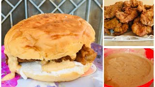 Chicken zinger burger recipe | Kfc style zinger burger at home | Cooking FiestA|