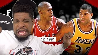 Magic Johnson vs Michael Jordan LEGENDARY Game 5 Duel Highlights (1991 NBA Finals) - FACE TO FACE!