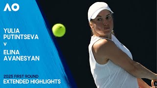 Yulia Putintseva v Elina Avanesyan Extended Highlights | Australian Open 2025 First Round