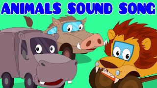 Animals Sound Song | Car Rhyme | Songs For Kids