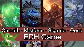 Omnath vs Mistform vs Sigarda vs Oona EDH / CMDR game play for Magic: The Gathering