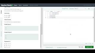 Hackerrank Python Arithmetic operators #hackerranksolutions #python #pythonprogramming