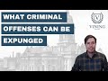 What Criminal Records can be Expunged