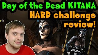 Day of the Dead Kitana Challenge (MKX Mobile) HARD difficulty review.