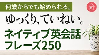 ゆっくり、ていねい。ネイティブ英会話 初心者250フレーズ 【110】