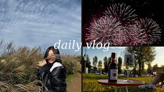 vlog.뚝섬 드론쑈 피크닉 여의도 불꽃놀이 이촌한강에서보기 일주일에 한강 세번간사람 어떤디?ㅣ직장인브이로그, 일상브이로그, 한강, 불꽃놀이, 드론