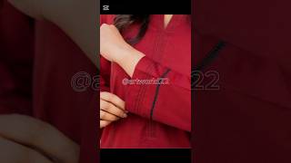 Latest plain red dress design ideas//simple red dress// red suit design#shorts #design #viralvideo