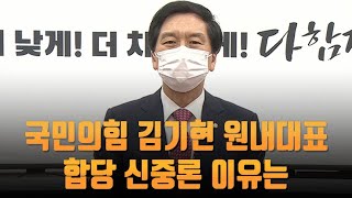 [인터뷰] 국민의힘 김기현 신임 원내대표…합당 신중론 이유는 [뉴스 9]