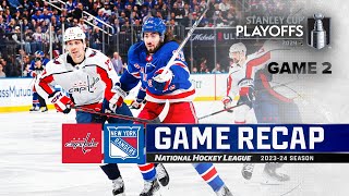 Gm 2: Capitals @ Rangers 4/23 | NHL Highlights | 2024 Stanley Cup Playoffs