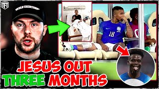 Gabriel Jesus OUT FOR 3 MONTHS🏥Arsenal TITLE FEAR 😨