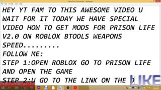 Prison Life Wall Hack Videos 9tube Tv - how to hack prison life v2 0 roblox btool weapons ws