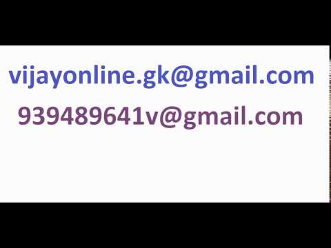 My new mail IDs to contact me: vijayonline.gk@gmail.com My new mail IDs to contact me: vijayonline.gk@gmail.com