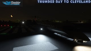 Thunder Bay Canada to Cleveland Ohio CRJ700 PACX Full Flight