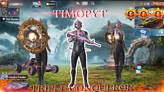 Triple Conqueror is back👑💥#bgmi #pubg #madan #viralshort  #bgmilive #bgmihighlights #timopyt