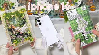 iphone 16 aesthetic gift packaging ASMR