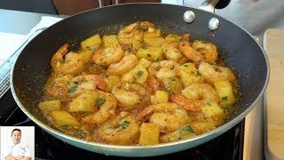 Easy 2 Minute Shrimp Tapas (Gambas al Ajillo) | How To Make Series