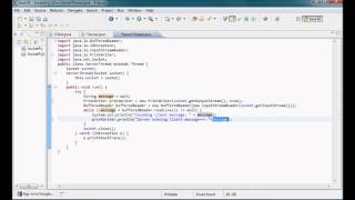 JAVA Sockets Tutorial 03 w Threads and server reply zjHdM AiRak
